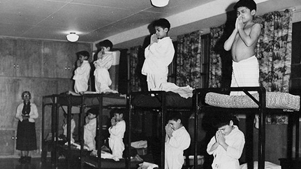 residential schools school did canada before children bedtime 1950 factory moose boys supervisor memorial bishop pray history island were significance